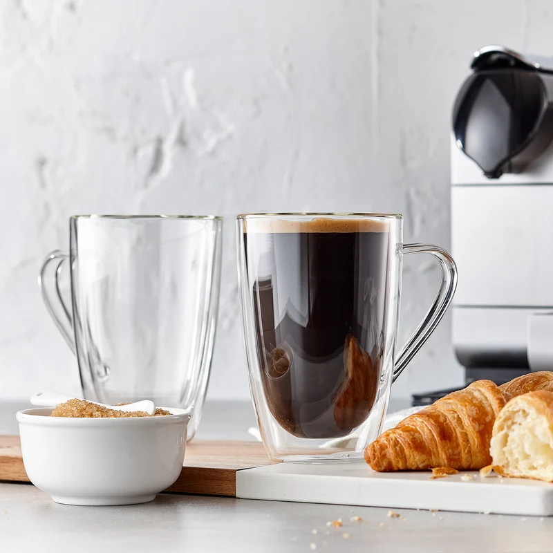 ENS 2 TASSES EN VERRE BARISTA 350 ML SAFDIE