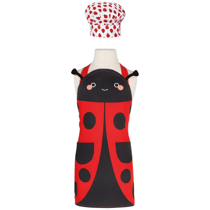 ENT. TABLIER & TOQUE COCCINELLE DANICA