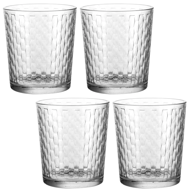 ENS. (4) VERRES GLAM FORME BASSE 395 ML. SAFDIE