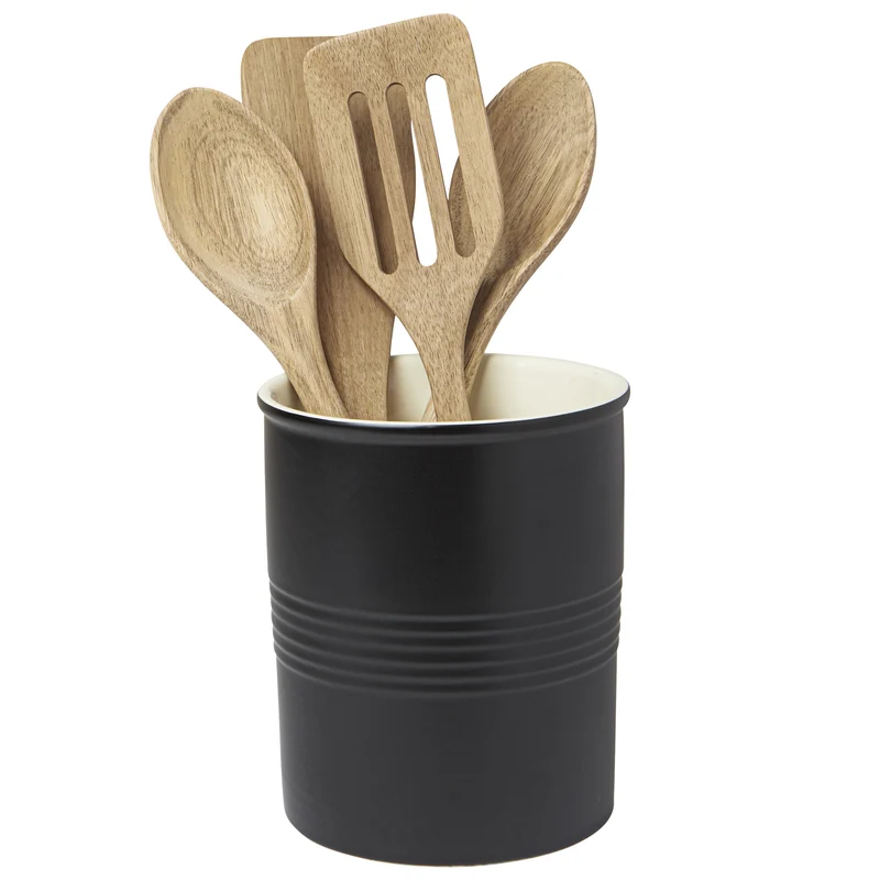 POT À USTENSILES NOIR VINTAGE SAFDIE