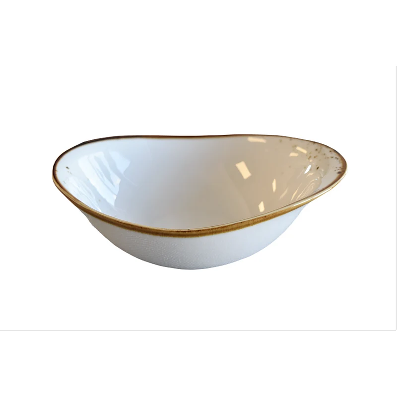BOL OVAL 7.25" X 5.25" BLANC KAYALI