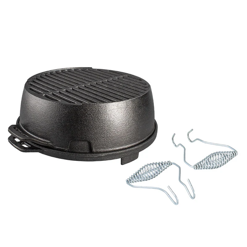 GRILLE PORTABLE RONDE 12" EN FONTE LODGE