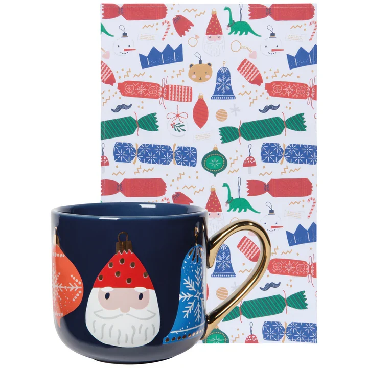 ENS. MUG 15 OZ. NOËL ET LINGE VAISSELLE DANICA