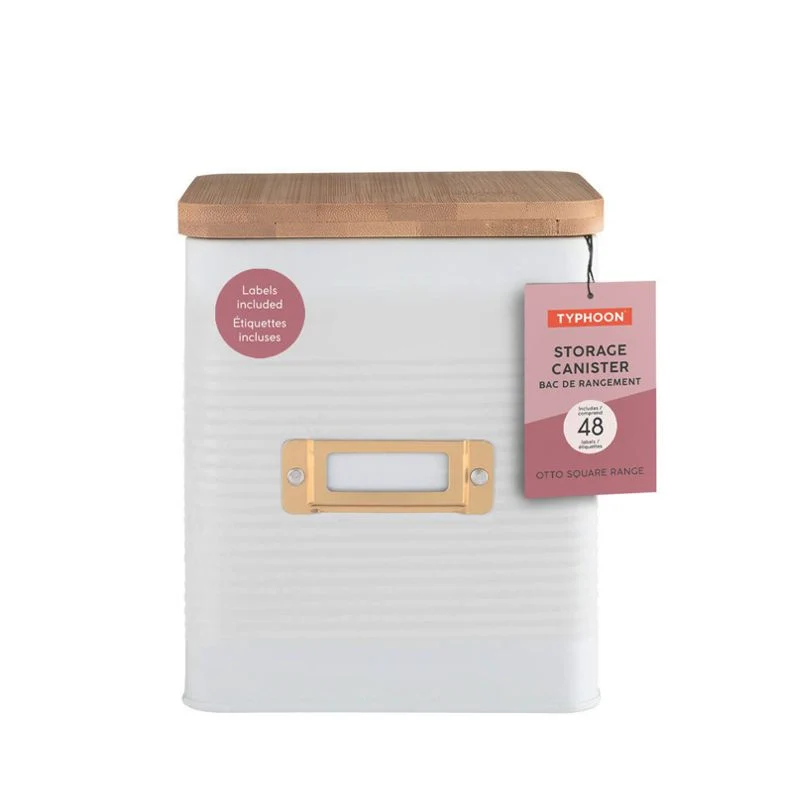 BAC DE RANGEMENT CARRÉ BLANC 2.7L DANESCO
