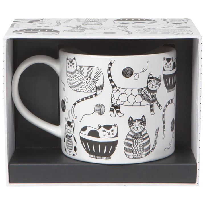 MUG CHAT 14 OZ. DANS UNE BOÎTE DANICA