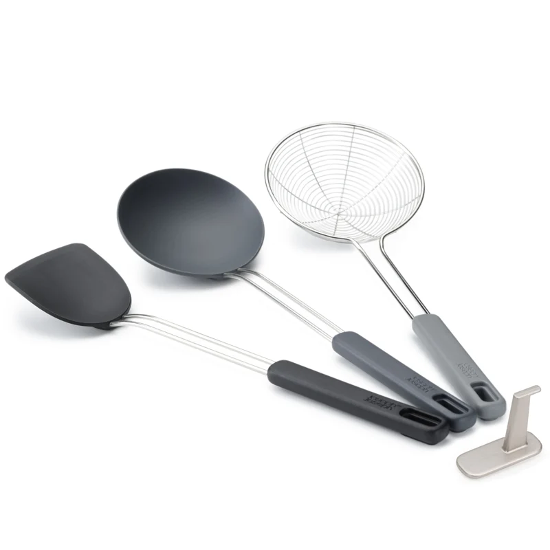 ENS. 3 PCES POUR WOK EN SILICONE DANESCO