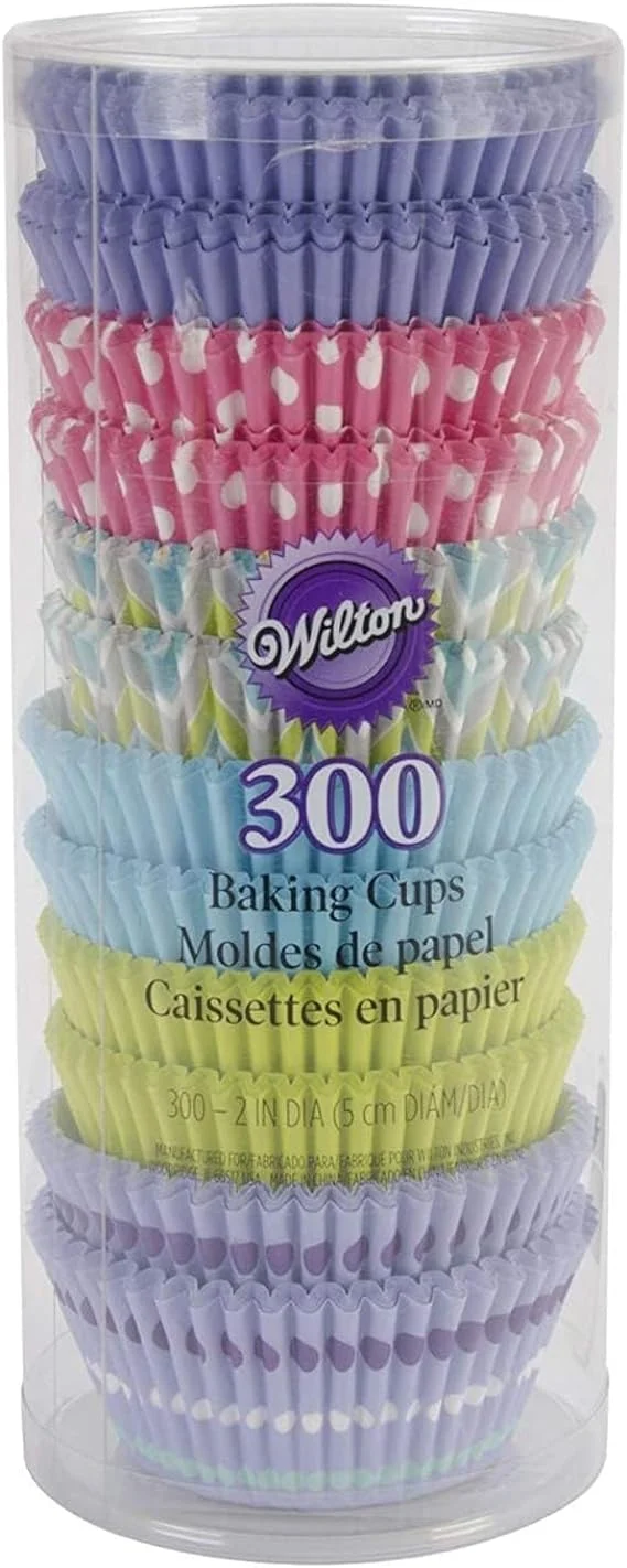 PQT (300) CAISSETTES PASTELLES WILTON