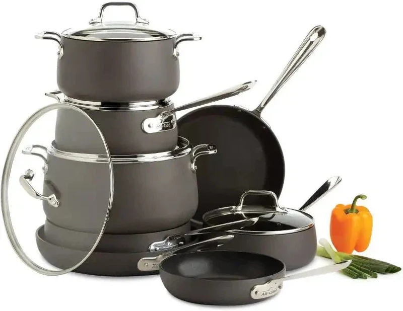 BATTERIE DE CUISINE 13 PCES ANTIADHÉSIVE ALL-CLAD