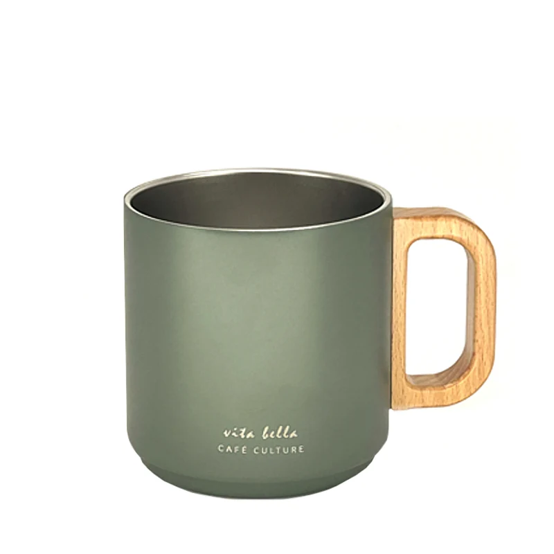 TASSE À DOUBLE PAROI 400 ML. VERT FONCÉ DANESCO