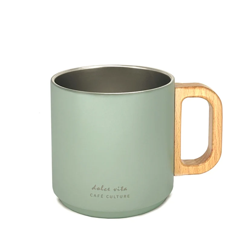 TASSE À DOUBLE PAROI 400 ML. VERT SAUGE DANESCO