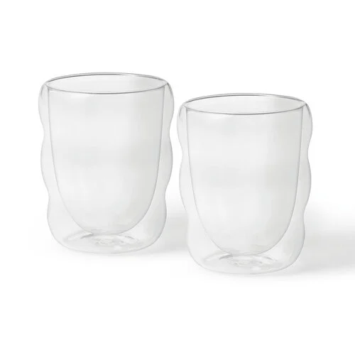 ENS. (2) VERRES À DOUBLE PAROIS RICARDO