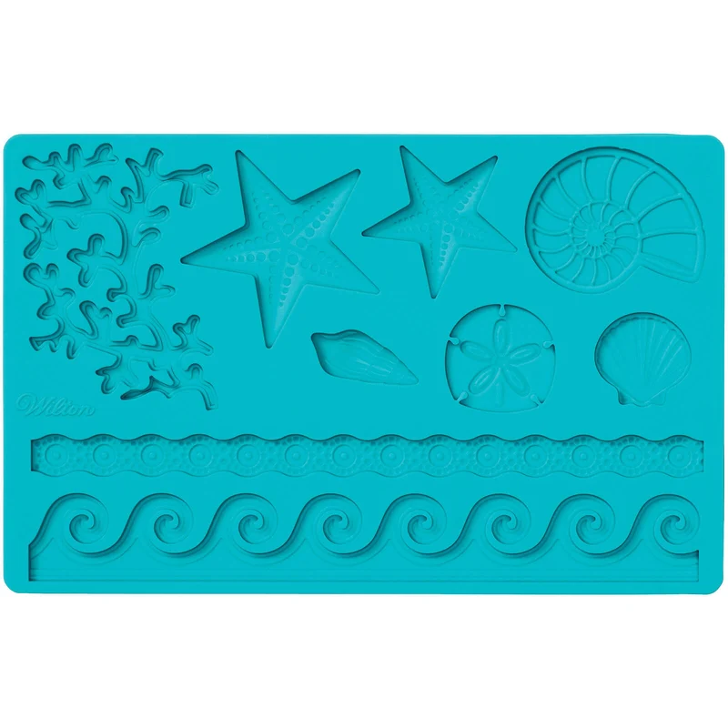 MOULE SILICONE FONDANT VIE MARINE WILTON