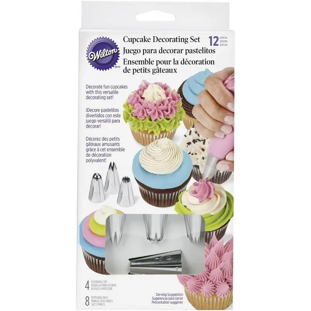 ENS. (12) PCES POUR LA DÉCORATION CUPCAKE WILTON