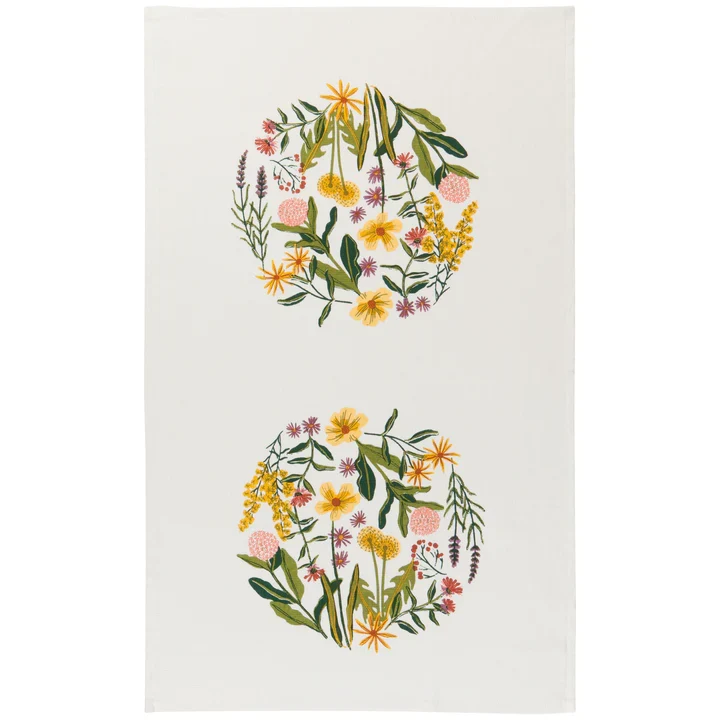 LINGE À VAISSELLE FLEURI 18 X 28 DANICA
