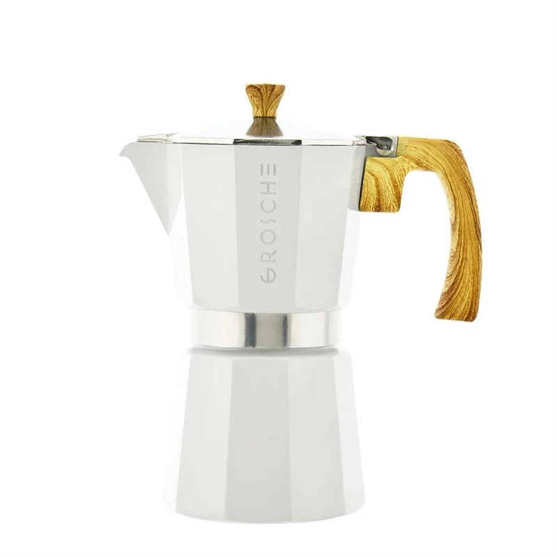 CAFETIÈRE ITALIENNE MILANO 6 TASSES BLANCHE GROSCHE