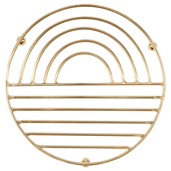 SOUS-PLAT 6" BROCHE DORÉE DANICA