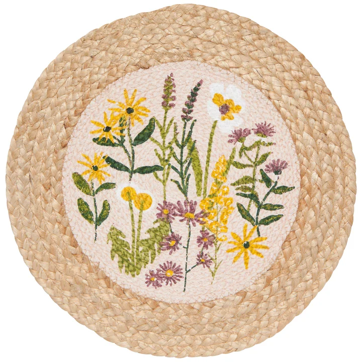 NAPPERON ROND 15" FLEURI DANICA