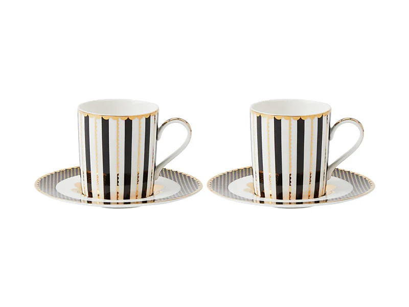 ENS. (2) DEMI-TASSES & SOUCOUPE 100 ML. MAXWELL WILLIAMS