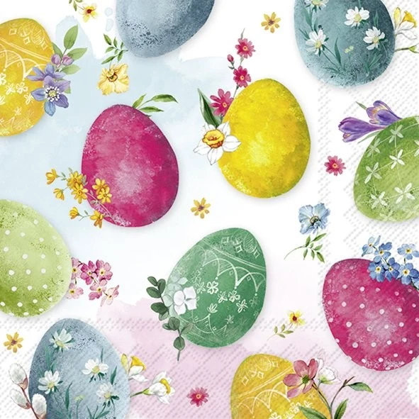 PQT (20) SERVIETTES "PEINTURE D'OEUFS" CARSIM
