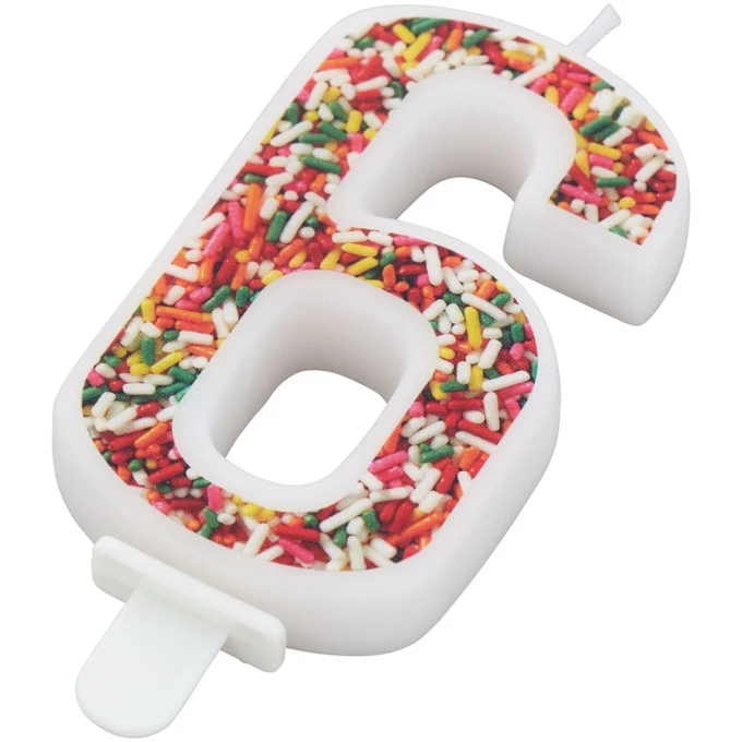 CHANDELLE CHIFFRE "6" WILTON