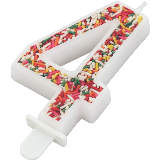 CHANDELLE CHIFFRE "4" WILTON