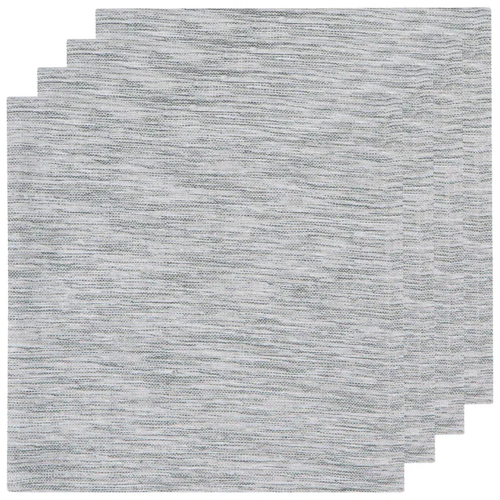 ENS. 4 SERVIETTES DE TABLE GRISES DANICA