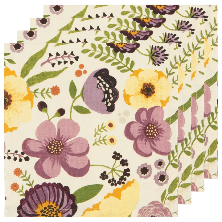 ENS. (4) SERVIETTES DE TABLE ADELINE 20" X 20" DANICA