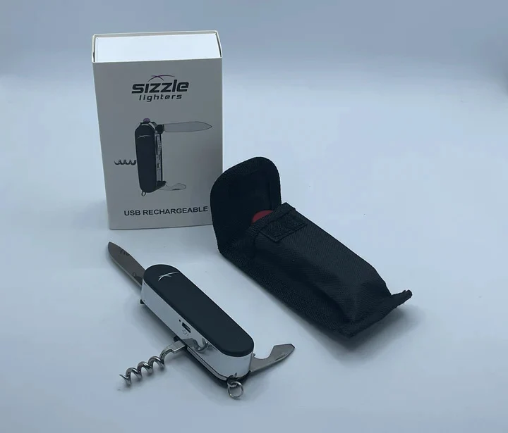 BRIQUET RECHARGEABLE SCOUT NOIR SIZZLE
