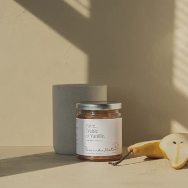 TARTINADE POIRE, ÉRABLE & VANILLE DIMANCHE MATIN