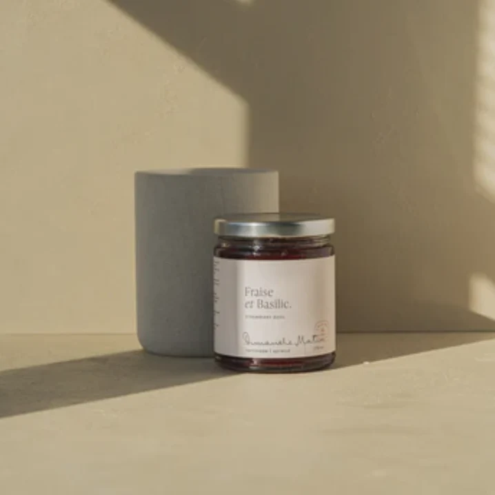TARTINADE FRAISE & BASILIC 270 ML DIMANCHE MATIN