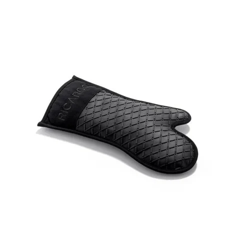 MITAINE DE FOUR COTON ET SILICONE NOIR 15" RICARDO