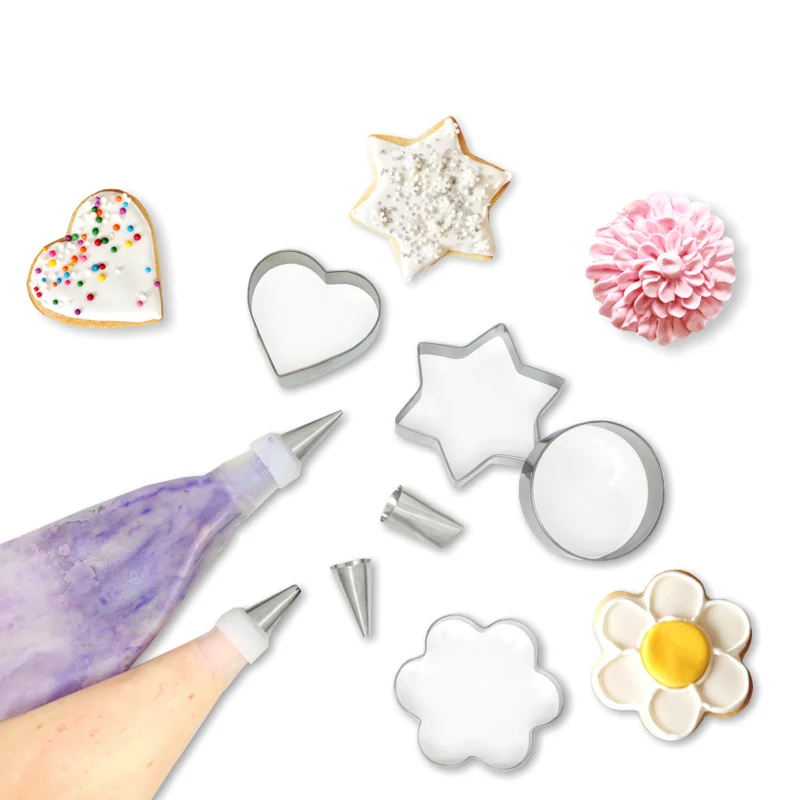 ENS 12 PCES DÉCORATION BISCUITS DANESCO