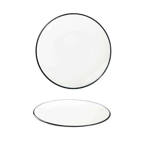 Modest Black Coupe Plate 28.5cm / 11 ¼" - Pack of 12
