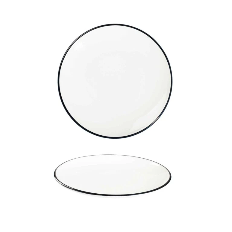 Modest Black Coupe Plate 17cm / 6 ¼" - Pack of 12