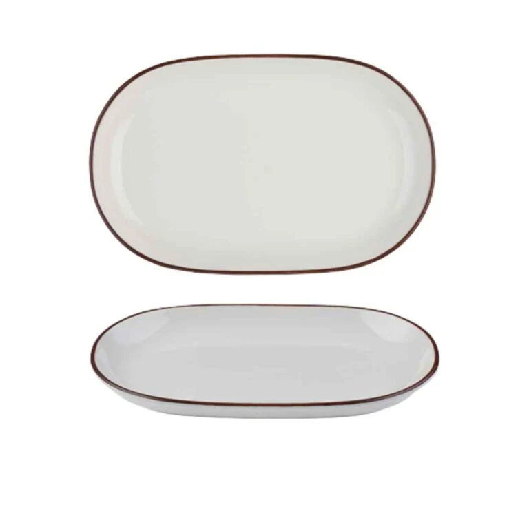 Modest Brown Oval Platter 28 x 18cm / 11" x 7" - Pack of 6