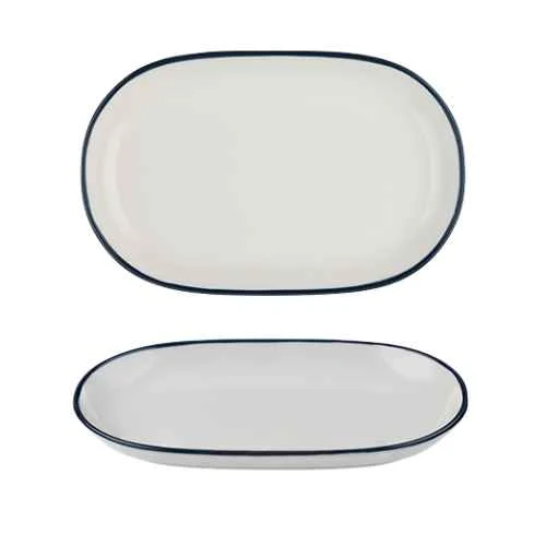 Modest Navy Oval Platter 28 x 18cm / 11" x 7" - Pack of 6