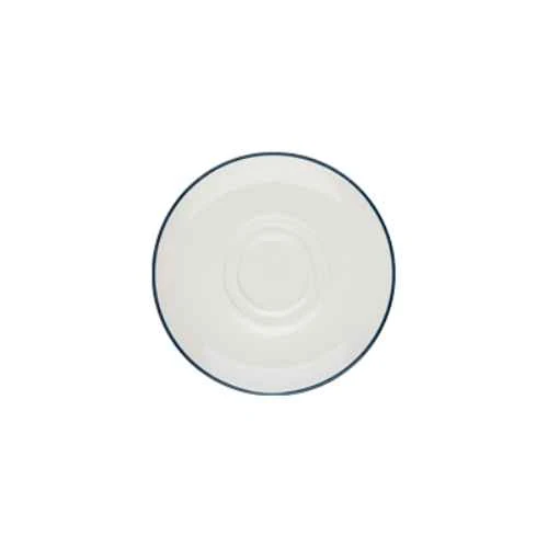 Modest Navy Double Well Saucer 16cm / 6 ¼" - Pack of 12