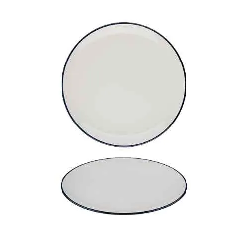 Modest Navy Coupe Plate 25cm / 9 ¾" - Pack of 12