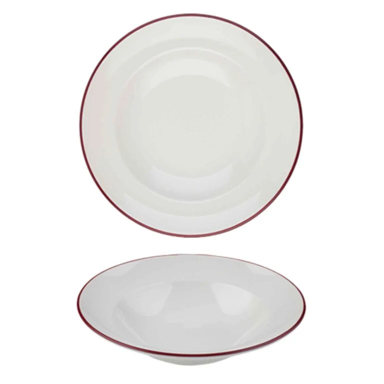 Modest Maroon Pasta Plate 28cm / 11" - 560ml / 19 ¾oz - Pack of 6