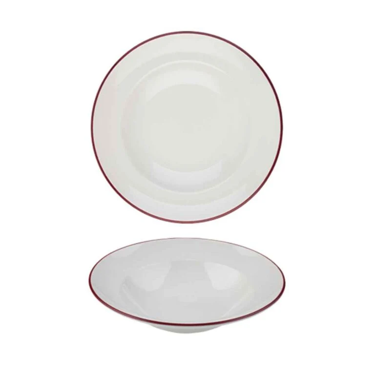 Modest Maroon Pasta Plate 25cm / 9 ¾" - 420ml / 17 ¾oz - Pack of 12
