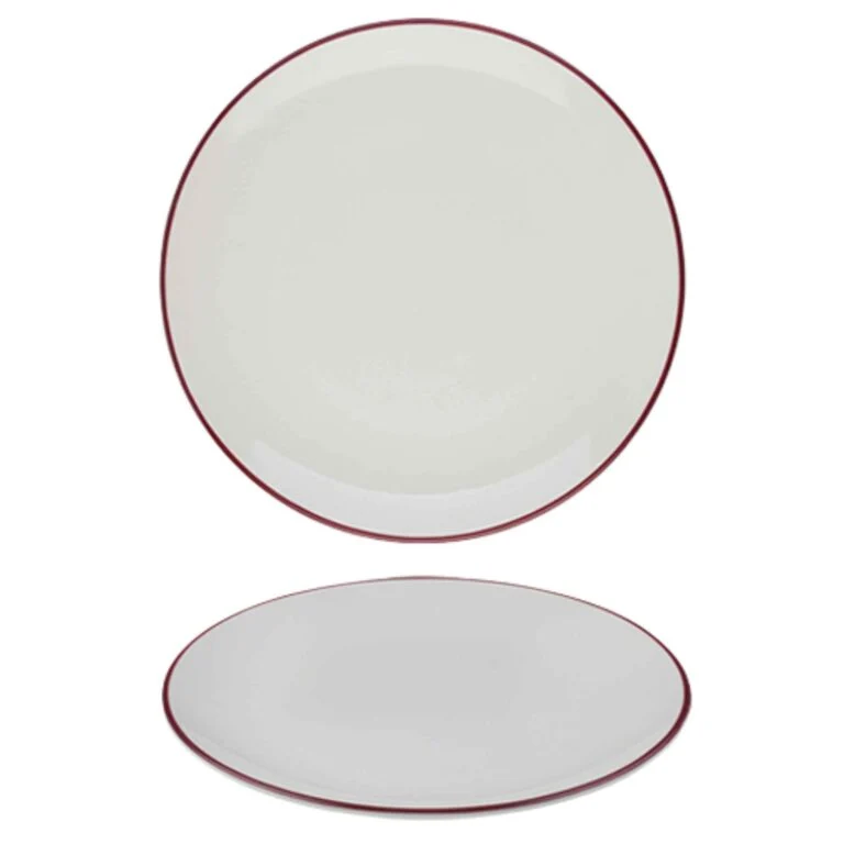 Modest Maroon Coupe Plate 28.5cm / 11 ¼" - Pack of 12