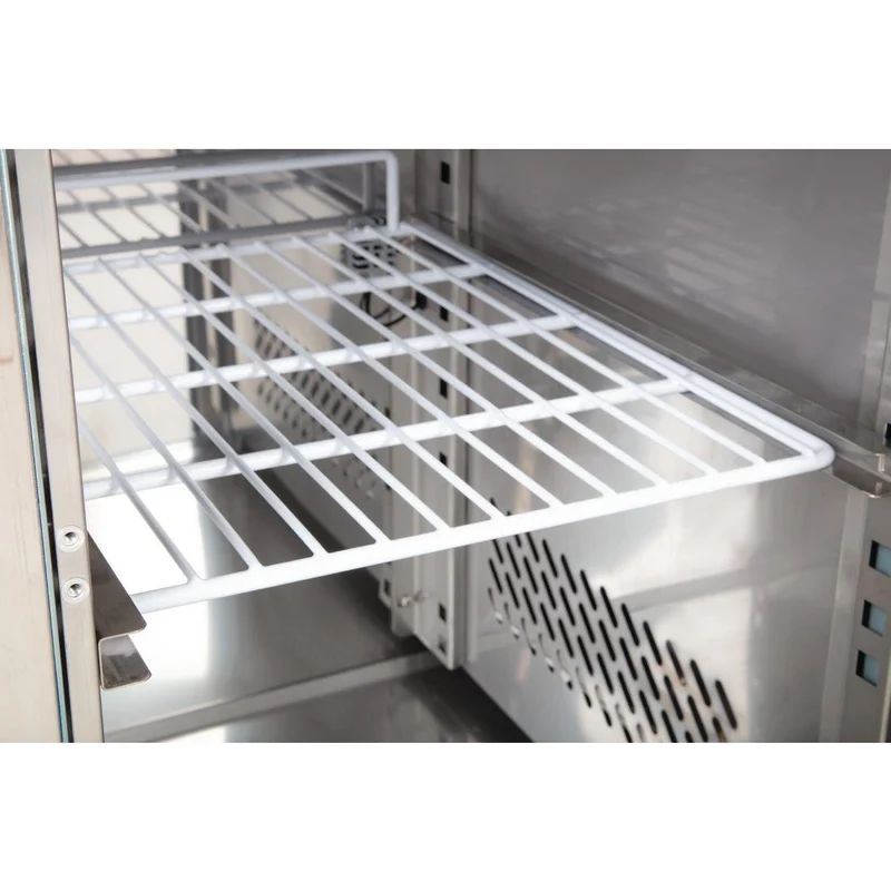 Polar U-Series Triple Door Refrigerated Gastronorm Saladette Counter