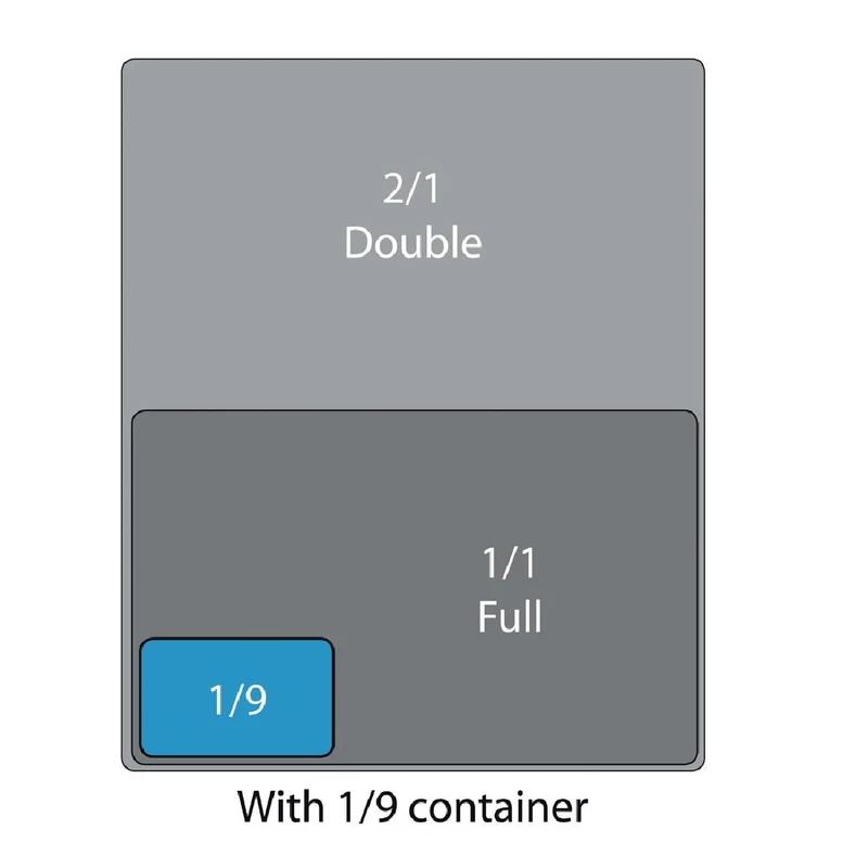 Cambro Polycarbonate 1/9 Gastronorm Tray Drain Shelf
