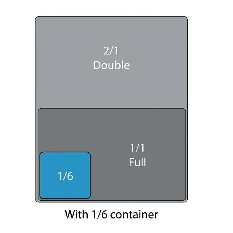 Cambro Polycarbonate 1/6 Gastronorm Tray 100mm