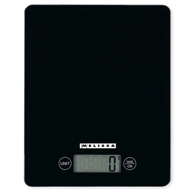 Melissa 16310231 - Digitale keukenweegschaal - gehard glas - 5 kg - zwart
