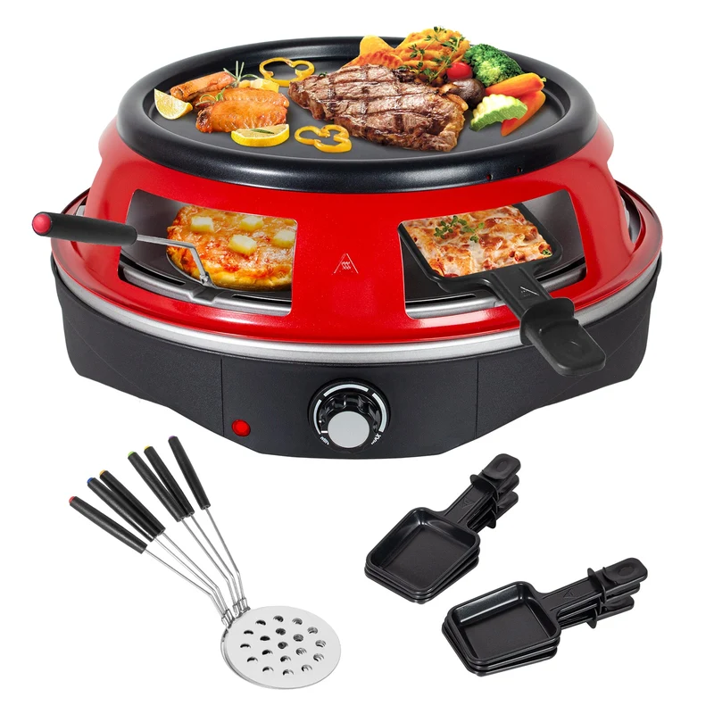 Appareil à mini pizzas 2 en 1