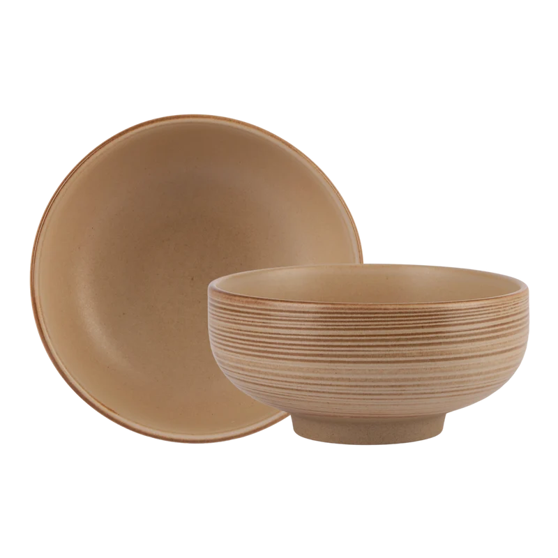 Rustico Taupe Deep Bowl - 15cm / 6" - Pack of 6