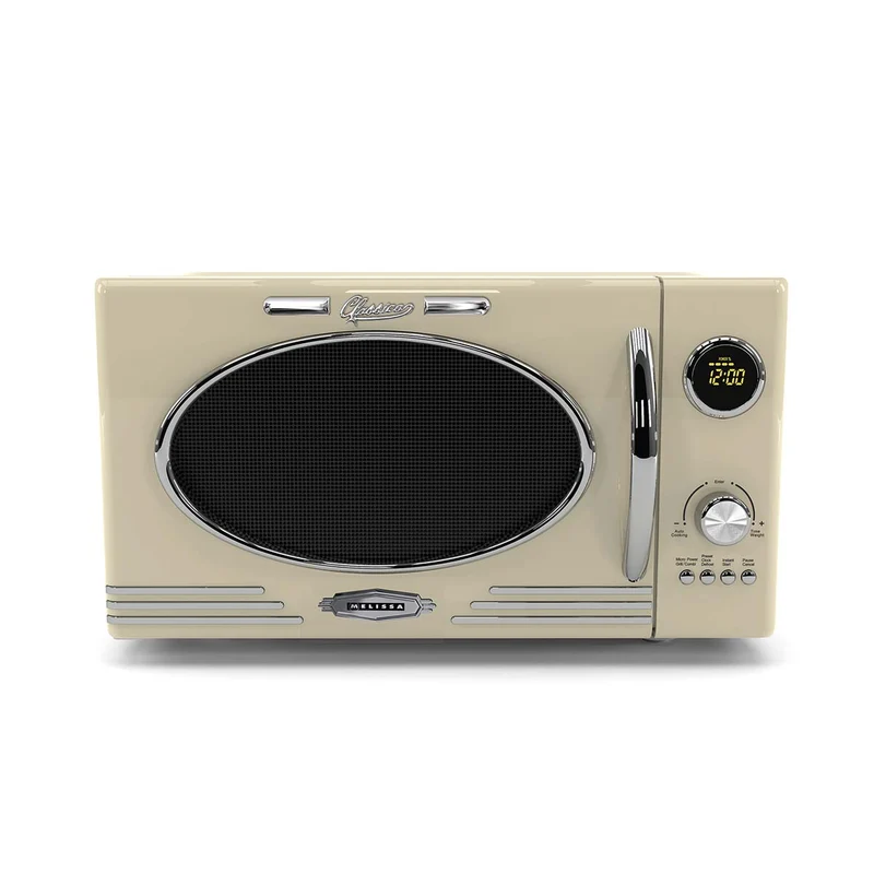 Melissa 16330128 - Magnetron met grill - 800 W - 23 L - 12 programma's - 5 vermogensniveaus - Ontdooifunctie - 60-minutentimer - Crème