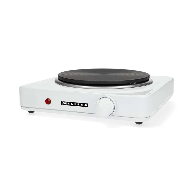 Melissa 16350028 - Elektrische Kookplaat - 1500 W - Ø 18,5 cm - 6 Warmtestanden - Antislip Voeten - Wit