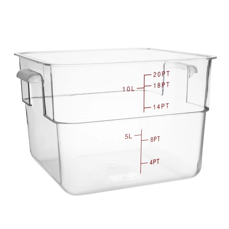 Hygiplas Polycarbonate Square Storage Container 10Ltr